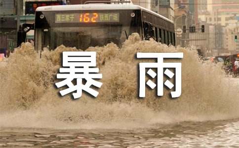写大暴雨的短文