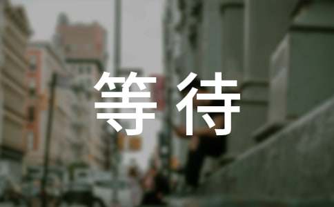 以等待为话题的作文