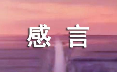理解个性感言句子大全60句精选