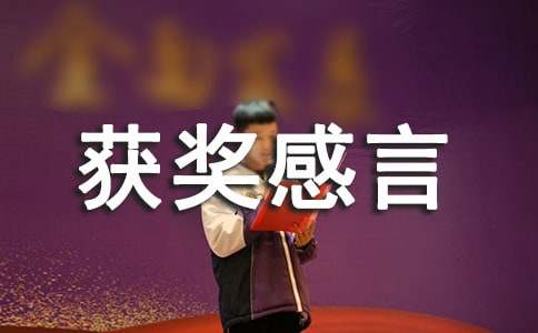 获奖感言简短句子