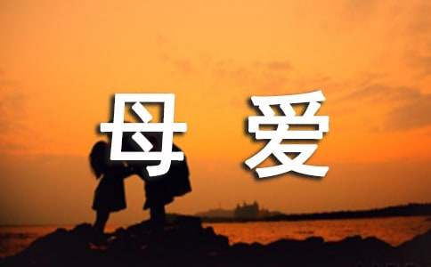 写母爱的诗句