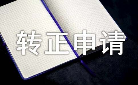 转正申请书100字左右
